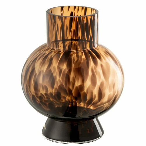 Paris Prix Vase Boule en Verre Design Poiso 22cm Marron