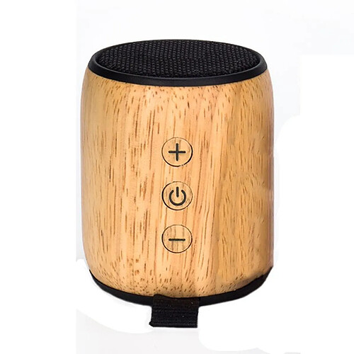 Yonis Enceinte Bluetooth Mini Bois Puissante 3W AUX TF