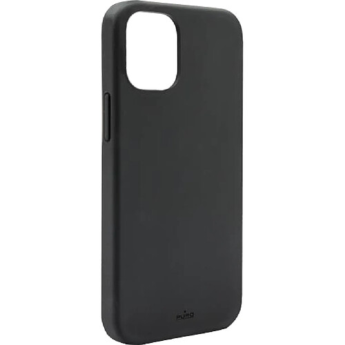 Coque Silicone Icon Noire pour iPhone 12 / 12 Pro Puro