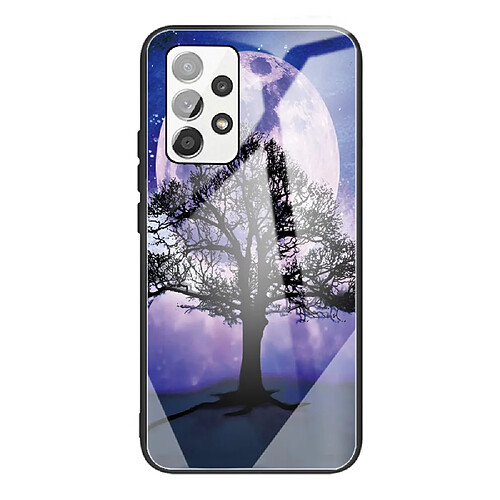 Coque en TPU antichoc arbre et lune pour Samsung Galaxy A33 5G