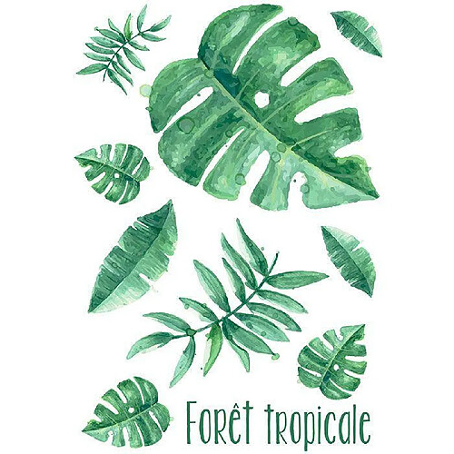 Graines Creatives Transfert thermocollant A4 - Forêt tropicale