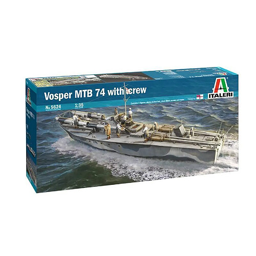 Italeri Maquette Bateau Vosper Mtb 74 With Crew