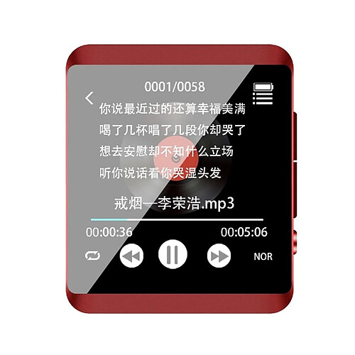 Universal M5 Bluetooth MP3 Player Full Touch Screen 8 Go Sport Clip Mini Music MP3 with FM, Recording, Ebook, Clock, Podometer MP3 Player