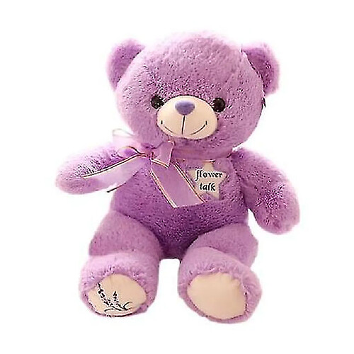 Universal 35 cm lavande ours violet ours peluche ours peluche cadeau anniversaire enfants (35 cm)