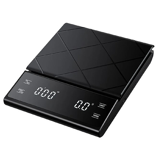 INF Balance à café 5 kg/0,1 g avec minuterie chargement USB Black