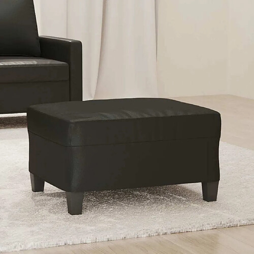 Maison Chic Repose-pied,Tabouret confortable Noir 70x55x41 cm Similicuir -MN48675