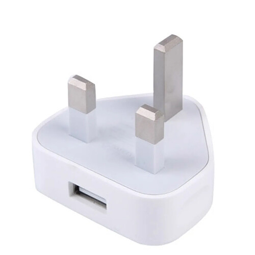 Wewoo Pour iPhone, Galaxy, Huawei, Xiaomi, blanc LG, HTC et autres smartphone, appareils rechargeables UK Plug 5V / 1A USB chargeur adaptateur,