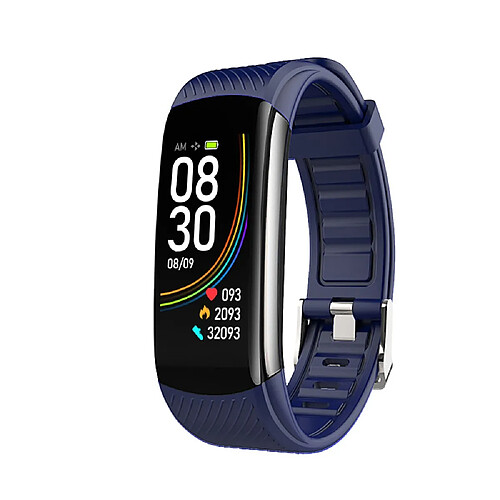 INF Bracelet d'activité avec moniteur de fréquence cardiaque et d'oxygène sanguin Blue