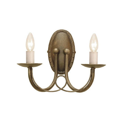 Elstead Lighting Applique murale Minster Noir,Or