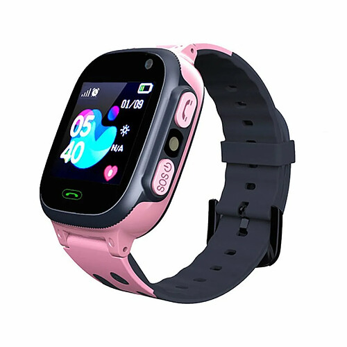 S1 Enfants Smart Watch Sim Card Call Smartphone Avec Light Touch-Screen Waterproof Watch Rose