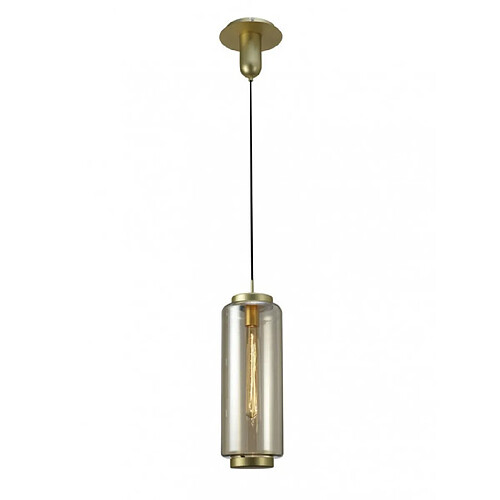 Luminaire Center Suspension design Jarras Doré Mat 1 ampoule 71cm