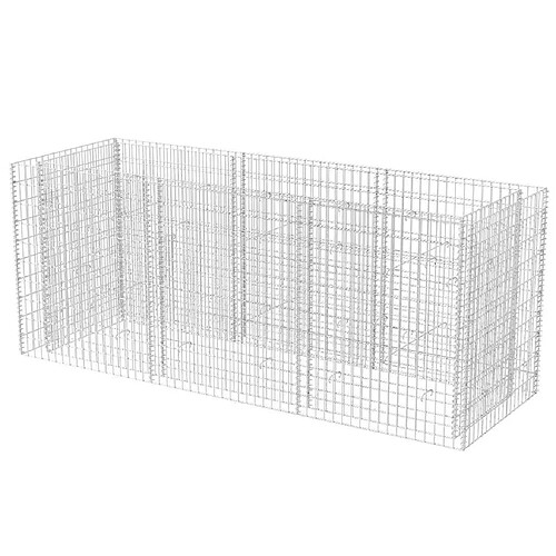 Maison Chic Jardinière,Lit surélevé - Bac à fleurs - pot de fleur à gabion Acier 270x90x100 cm -GKD48962