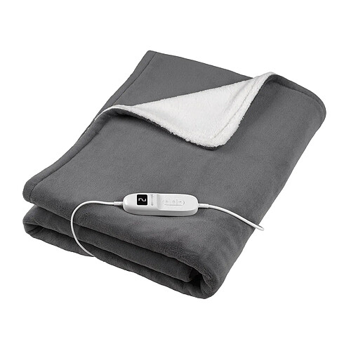 Concept DV7420 Couverture chauffante électrique - Couverture supérieure - 9 réglages de chaleur - Polaire - Double - Protection contre la surchauffe - Arrêt automatique - 180x130 cm