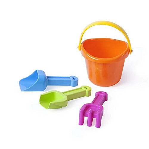 Miniland Educational - Baby Sand Set with Bucket Scoop Rake & Shovel