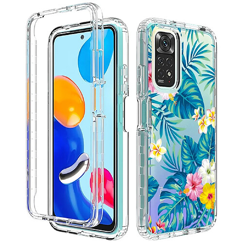 Coque en TPU anti-chute, anti-rayures pour votre Xiaomi Redmi Note 11S 4G/Note 11 4G (Qualcomm) - Feuille de plantain