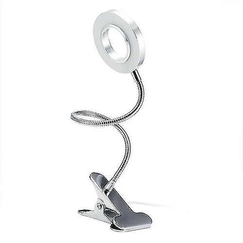 Universal Lumière de nuit éclairage d'ambiance dimmable LED lumière de lecture USB souple argent