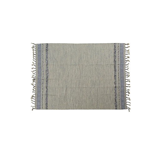 Alter Tapis boston moderne, style kilim, 100% coton, gris, 200x140cm