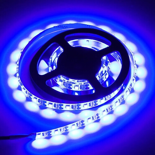 Wewoo Ruban LED Waterproof Epoxyde blanc 4.8W 60 LEDs SMD 3528 USB TV époxy corde avec 50cm câble d'interface USB, longueur: 1m, DC 5V lumière bleue