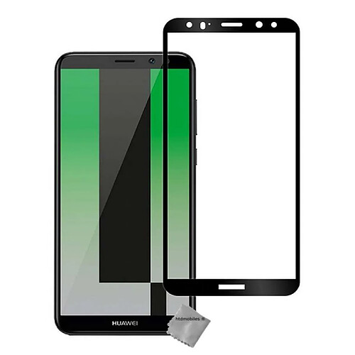 Htdmobiles Film de protection vitre verre trempe incurve integral pour Huawei Mate 10 Lite - NOIR