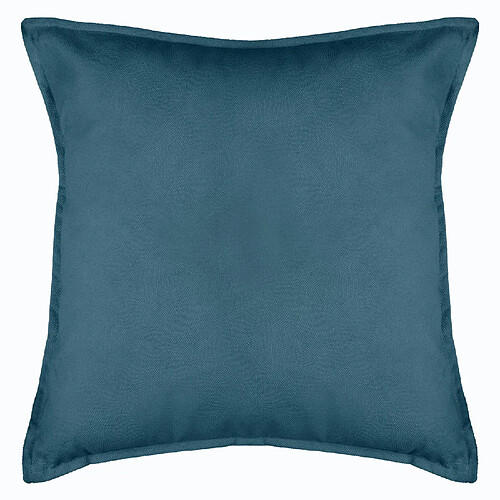 Atmosphera, Createur D'Interieur Coussin Lilou déhoussable effet velours en polyester 55x55 cm - Bleu