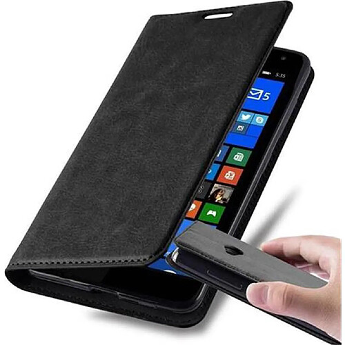 Cadorabo Coque Nokia Lumia 535 Etui en Noir