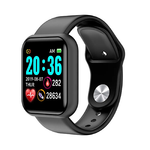 Wewoo Bracelet connecté GM20 1,3 pouces IPS couleur écran Smart Watch IP67 étanchesoutien rappel d'appel / surveillance de la fréquence cardiaque / de la pression artérielle / sédentaire noir