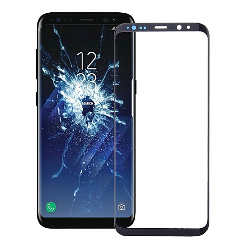 Wewoo Vitre noir pour Samsung Galaxy S8 écran avant verre extérieur pièce détachée