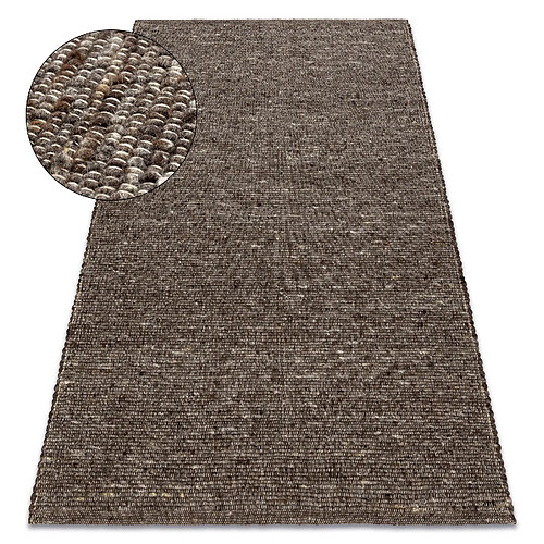 RUGSX Tapis NEPAL 2100 tabac marron - laine, double face, naturel 300x400 cm