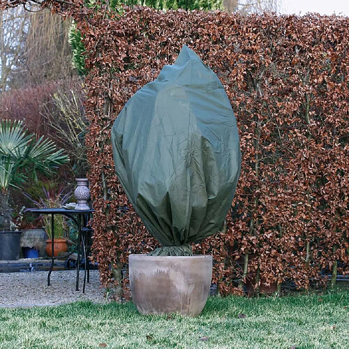 Nature Couverture en polaire d'hiver 70 g/m² Vert 2,5x3 m