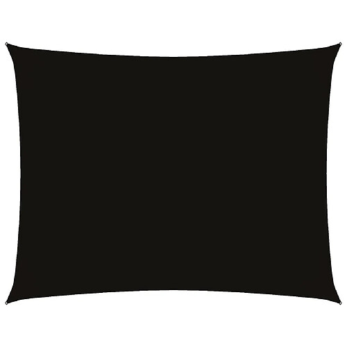 ComfortXL Voile De Parasol Tissu Oxford Rectangulaire 4x6 M Noir