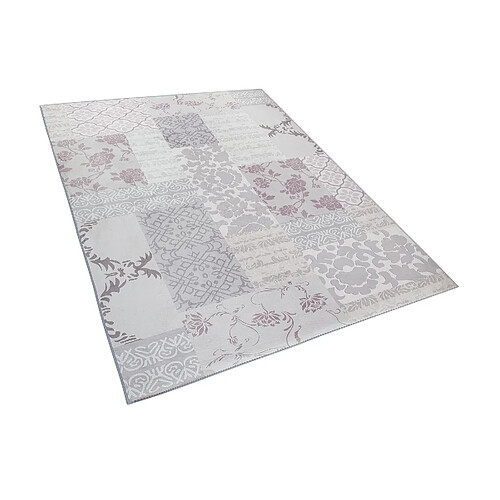 Beliani Tapis mosaïque 160 x 230 cm en tissu BALLICA