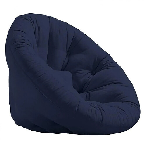 Inside 75 Fauteuil futon standard convertible NIDO CHAIR couleur bleu marine