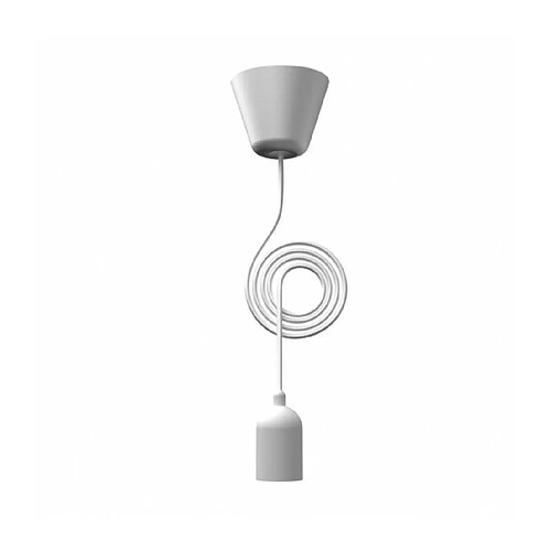 Luminaire Center Suspension blanche FUNK 10 Cm