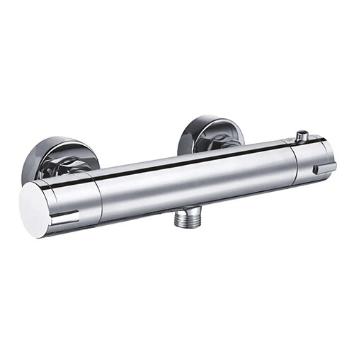 K20 Robinet de Douche Thermostatique Mélangeur K2O Chillout Quiet 26,3x6,7x7,8 cm Mural 2 Boutons Finition en Laiton Chromé