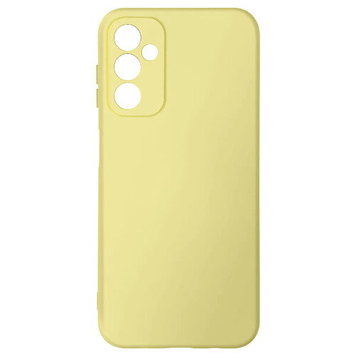 Avizar Coque pour Samsung Galaxy A14 4G et 5G Semi-rigide Soft-touch Fast Cover Jaune