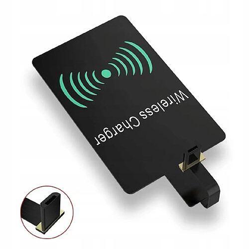 GUPBOO Adaptateur micro USB QI Inductif USB-C pour Iphone,JL218