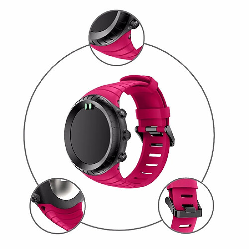 Bracelet en silicone rose pour votre Suunto Core