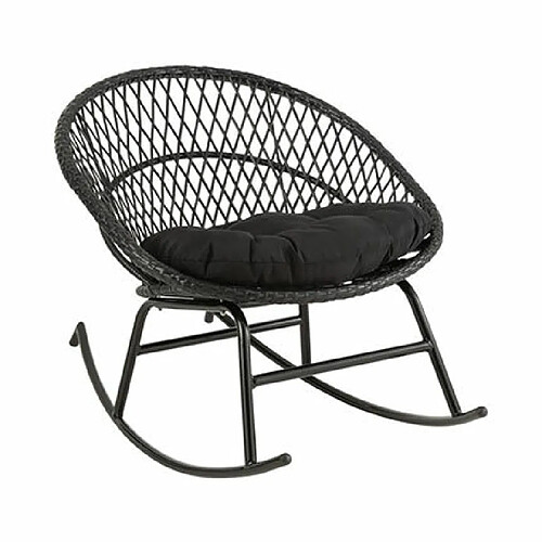 Mes Fauteuil de jardin à bascule 118x82x78 cm noir