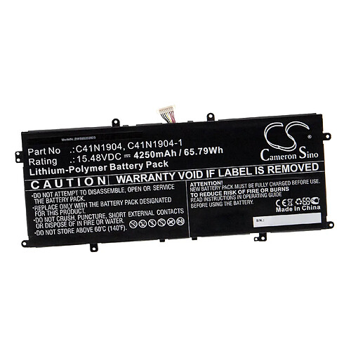 vhbw Batterie compatible avec Asus ZenBook 13 UX325JA-AH040T, UX325JA-AH208T ordinateur portable Notebook (4250mAh, 15.48V, Li-polymère)