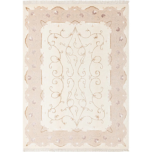 Vidal Tapis de laine 206x150 beige Darya