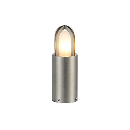 Elstead Lighting Lampe sur pied extérieur Paignton Verre dépoli,acier inoxydable 316 Acier inoxydable (argent)