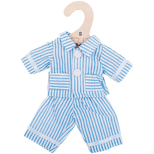 Bigjigs Toys Pyjama Bleu - Poupée Douce 28 cm