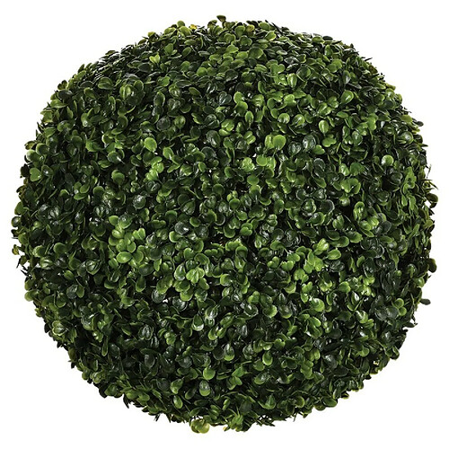 Plante Artificielle Boule de Buis 36cm Vert