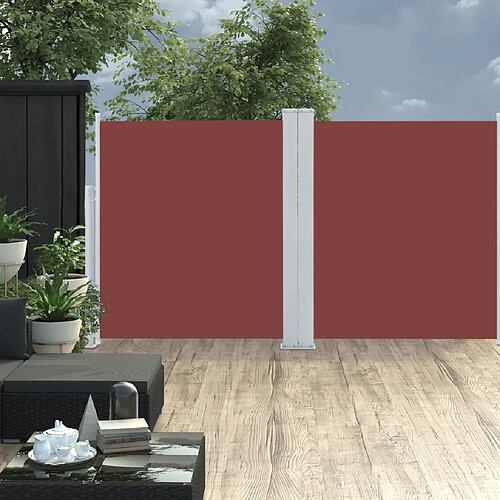 vidaXL Auvent latéral rétractable 170 x 600 cm Marron