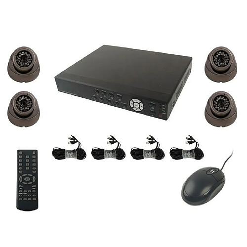 Yonis kit vidéo surveillance 4 caméras