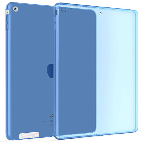 OKULI Transparent Étui Silicone Coque Housse Case Cover pour Apple iPad 2, iPad 3, iPad 4 en Bleu