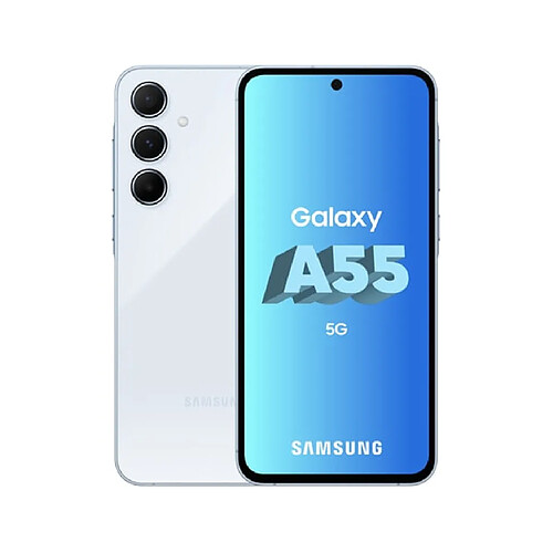 Samsung Smartphone Galaxy A55 Bleu clair 128 Go (Import EU)