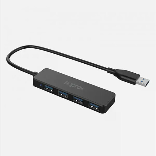 Approx Environ Hub USB 3.0 avec 4 ports USB 3.0 - Vitesse jusqu'à 5 Gbps - Câble de 15 cm