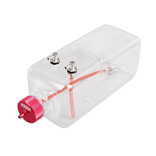 Réservoir de carburant en plastique transparent avec bouchon métallique pour avion avion rc 500ml