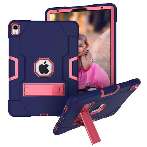 Coque en TPU hybride antichoc bleu foncé/rose pour votre Apple iPad Pro 11-inch (2018)